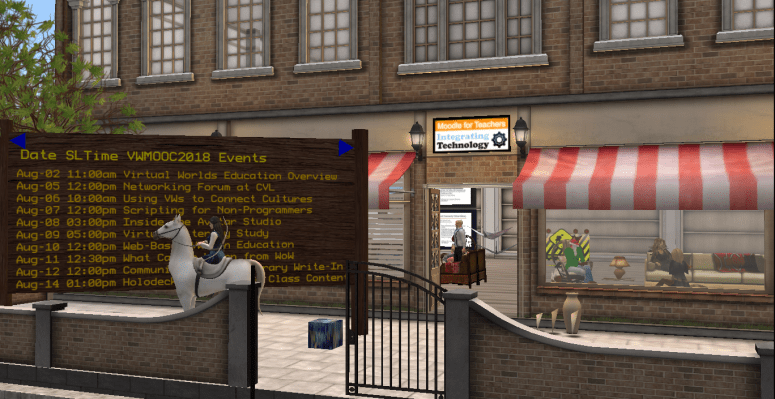 VWMOOC18 Headquaters in Second Life
