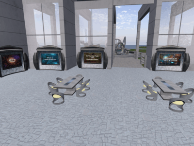 Interior Hypegrid Resource Library with Conference Tables